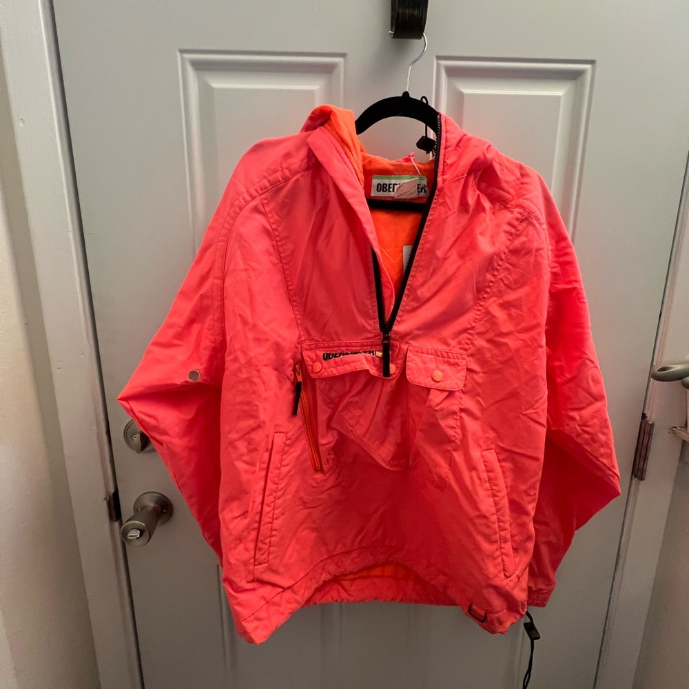 Vintage Obermeyer Vibrant Coral Anorak Jacket